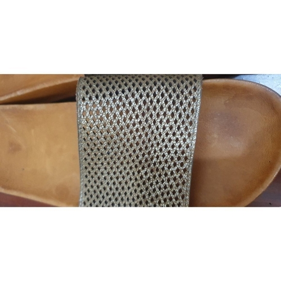 FRYE Lily Perforated Leather Slides Size 9 - Picture 6 of 7